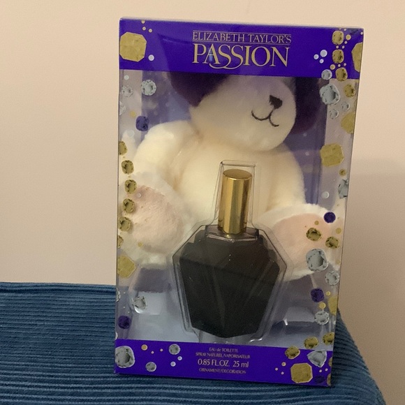 Other - Elizabeth Taylor’s Passion Perfume with a plush teddy bear.